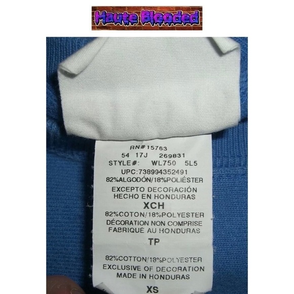 Vintage 90's Champion Reverse Weave Blue Sweatshirt Distressed Streetwear Sporty - Picture 10 of 11